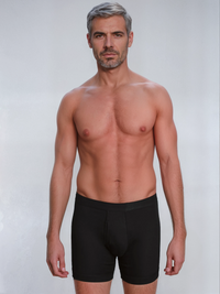 HeyDad Men’s Fine Rib Black Boxer Briefs